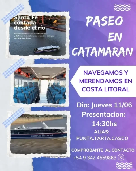 Nuevo Paseo en Catamarán REPROGRAMADO