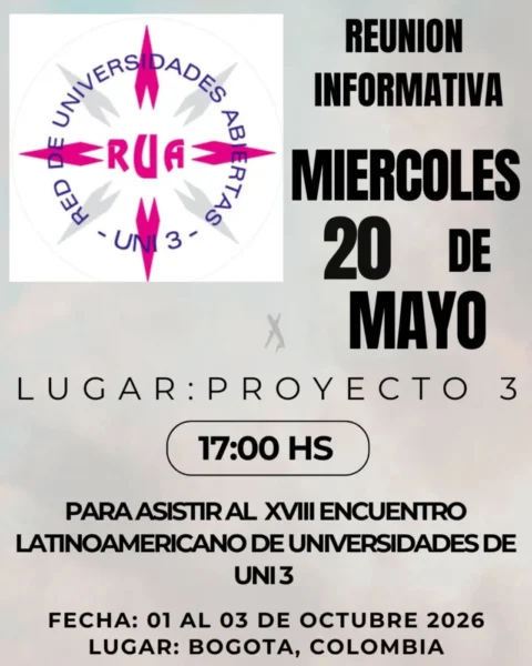 Reunión Informativa del Viaje al XVIII Encuentro de RUA UNI 3