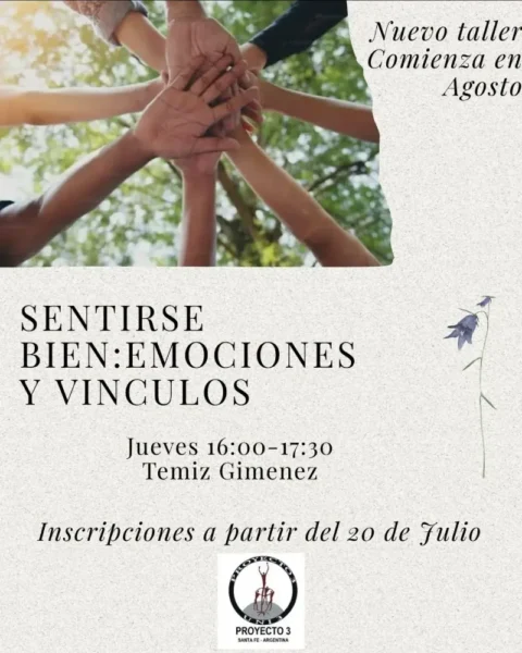 Taller Sentirse Bien: Emociones y Vínculos.